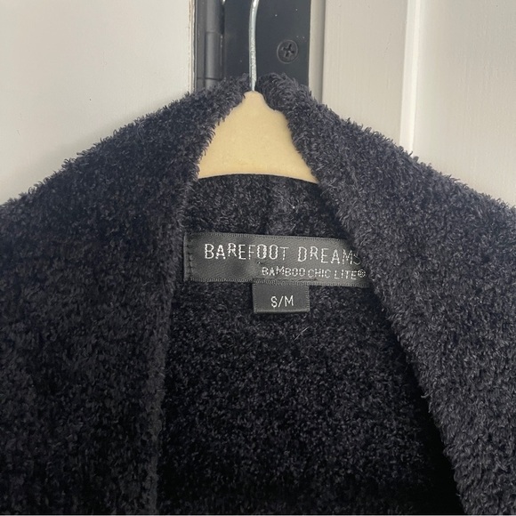 Barefoot Dreams Bamboo Chic Light black open front cardigan - Picture 3 of 5